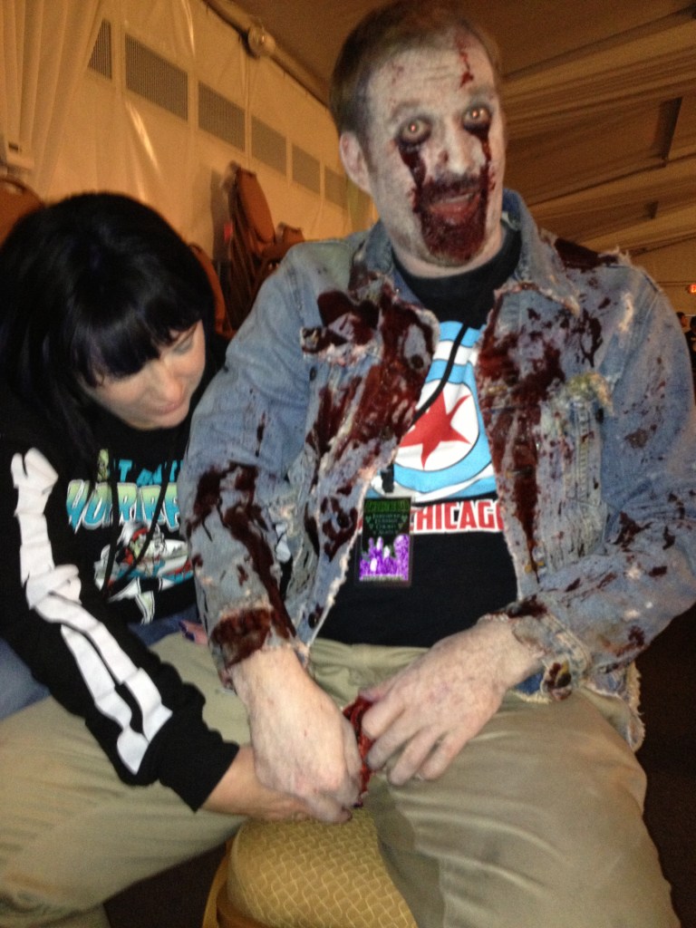 Oh, my! What is happening HERE?! Besides - a truly fun time had by all one November 2012 weekend in Schaumberg, IL? THX Days of the Dead!