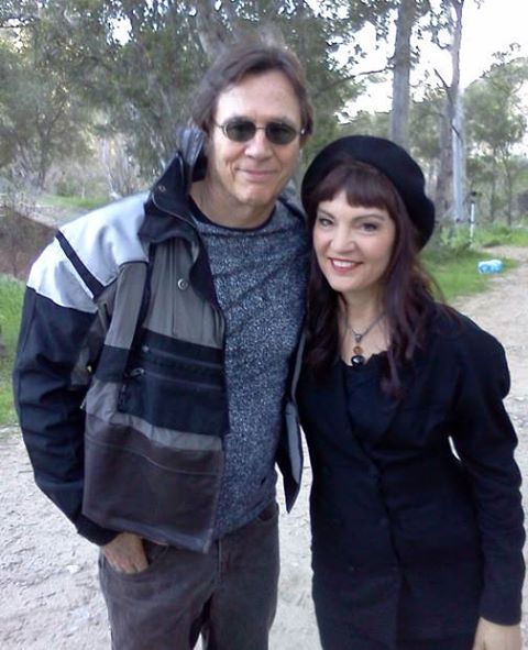 Stevens with Assassin co-star Richard Hatch!