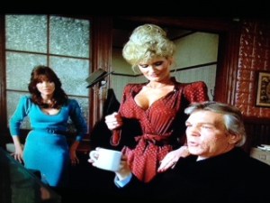 With Brooks and Tanya Roberts in Murder